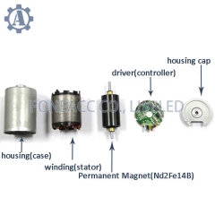 Motor sem escova da CC do rotor interno do bldc do diâmetro Ø 36mm de BL3657I B3657M