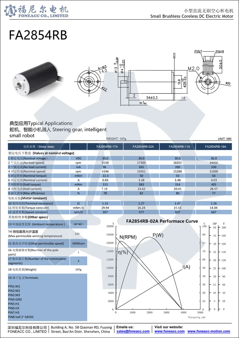 2854rb 28 mm micro coreless motor elétrico sem escova dc.webp