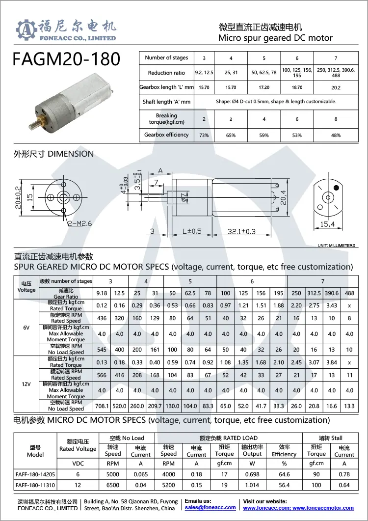 gm20-180 20 mm pequeno redutor de dentes retos dc motor elétrico.webp